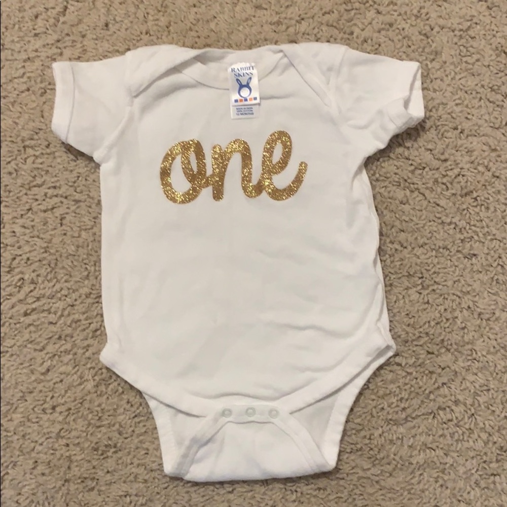 One onsie (first birthday)